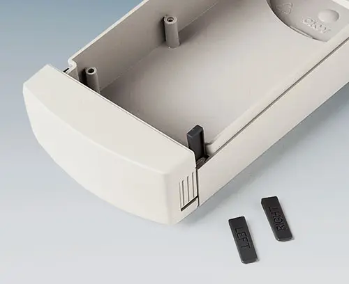 Push-on end cover can also be permanently fixed if needed