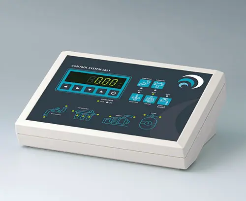 Recessed area for membrane keypad