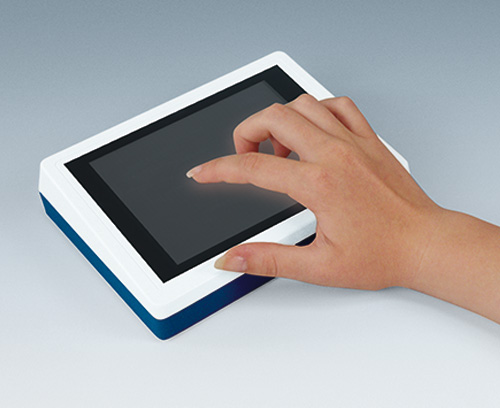 Desk case with touchscreen and individual colours