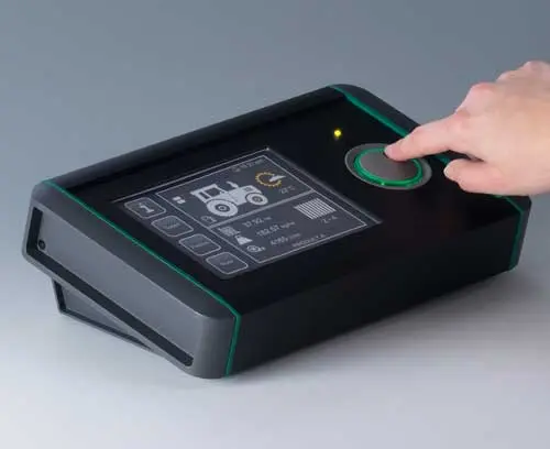 aluminium profile in colour black