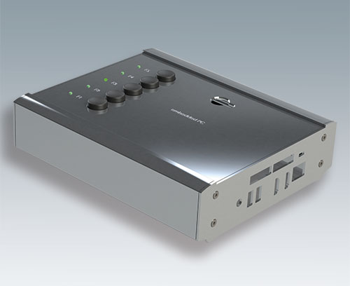 Aluminium end plate (ordered when specifying a SMART-TERMINAL enclosure from individual parts)