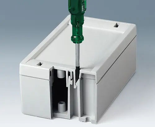 Disassembly with opening tool or screw driver