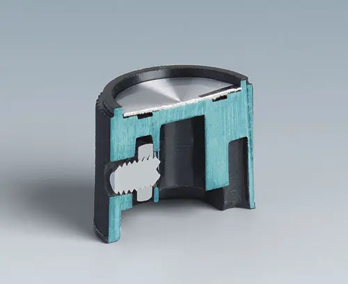 Fastening: square head nut and cupped point threaded stud