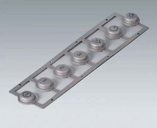 按钮上的丝网印图案