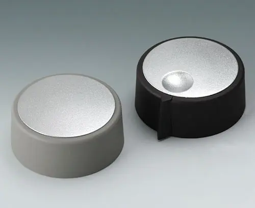 亚光镀铬表面的钮盖（规格 23 - 40）