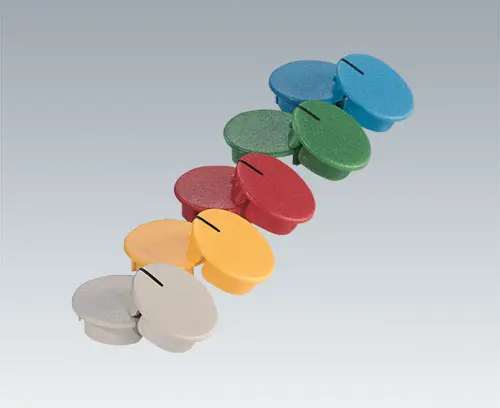 圆形旋钮和带翼旋钮的纽盖