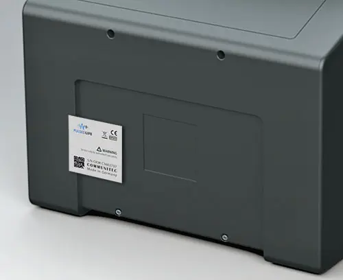 产品标签粘贴用凹陷区域